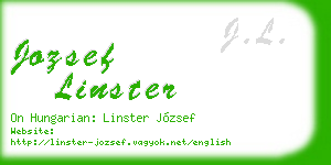 jozsef linster business card
